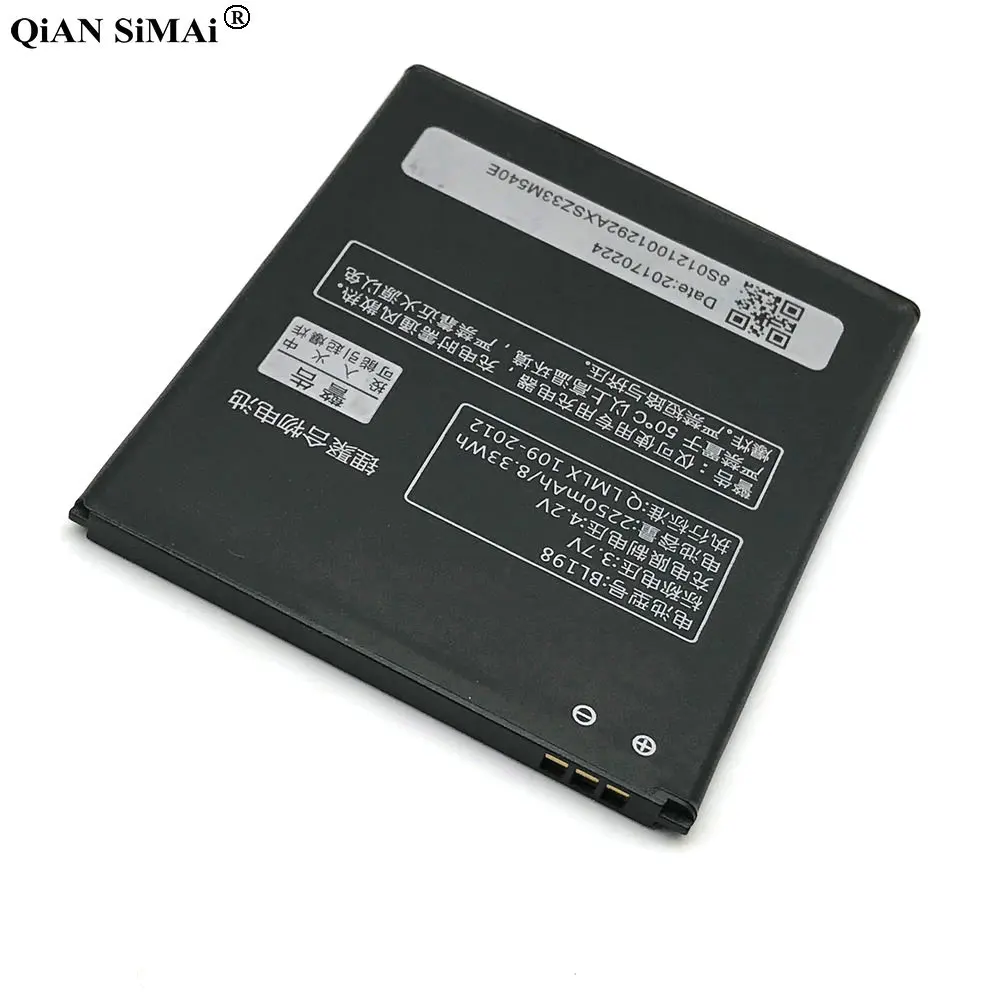 BL 198 Battery BL198 For Lenovo A859 A860E S890 K860 K860I A678T S880I A850 A830 2250mAh Mobile Phone Replace recharge