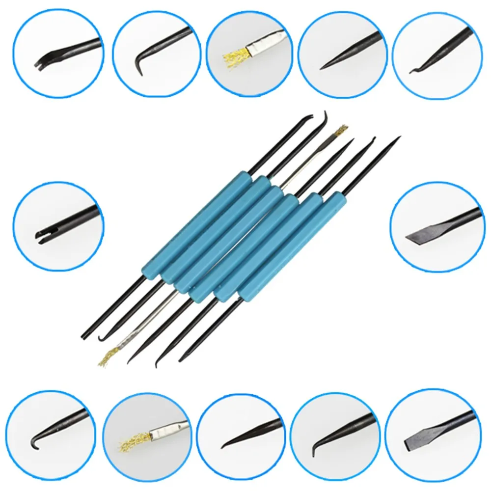 Горячая 6 in1 инструмент для припайки паяльные принадлежности распайки платы пайки пособия инструмент набор образовательных оборудование