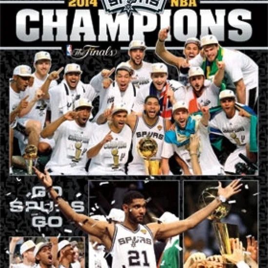 2014 San Antonio Spurs NBA Finals - Celebration Laminated Poster Print (24 x 36)