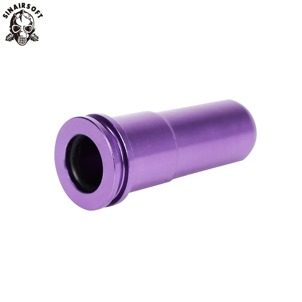SHS 7075 Aluminum CNC Built-in single O-ring Preventg Air Leaking Seal AK Nozzle For Airsoft AEG Paintball Hunting Accessories
