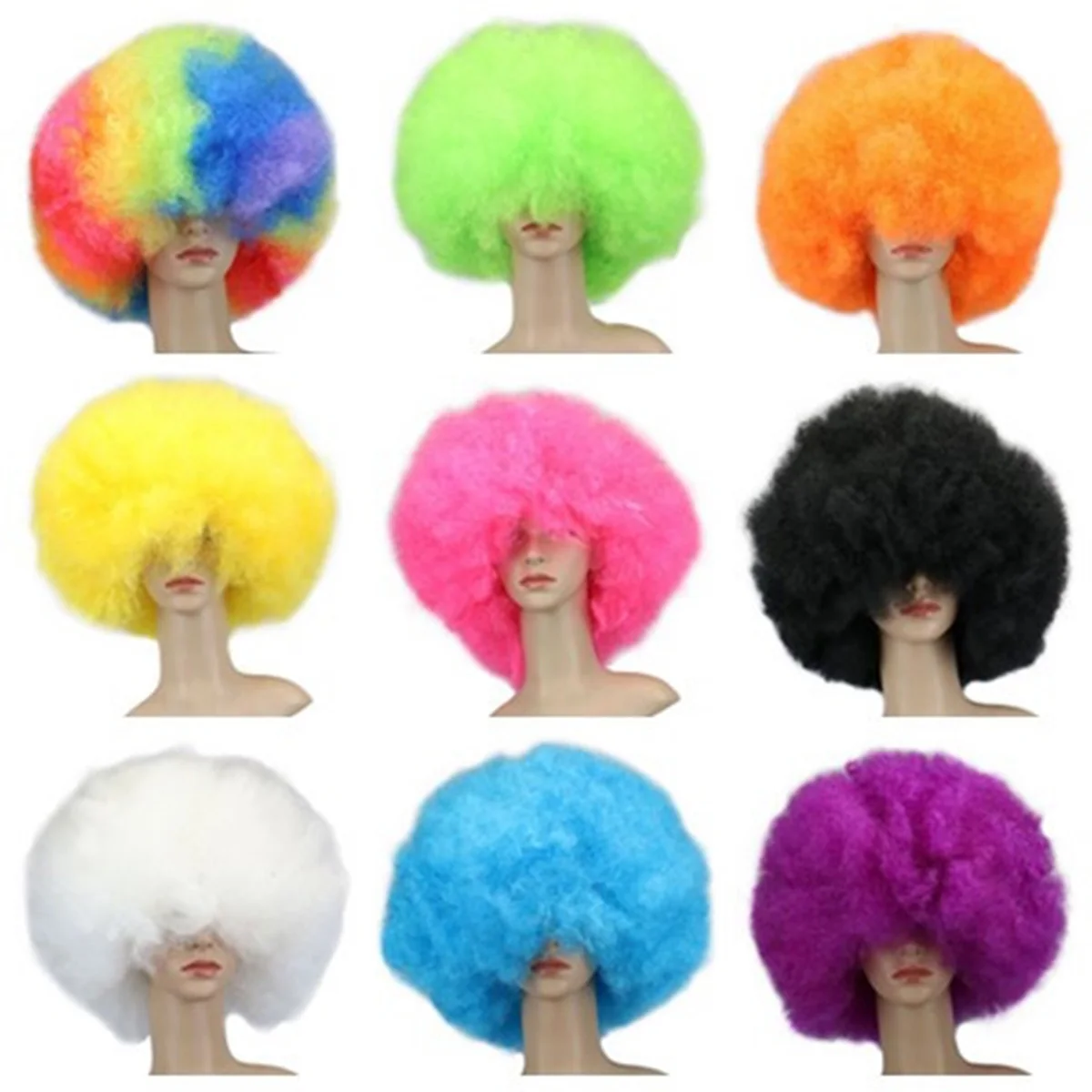 

Tinksky 1PC Clown Hair Wig Cosplay Showing Clown Fluffy Ball-Shape Wig Hairstyle Headwear for Halloween Masquerade Christmas