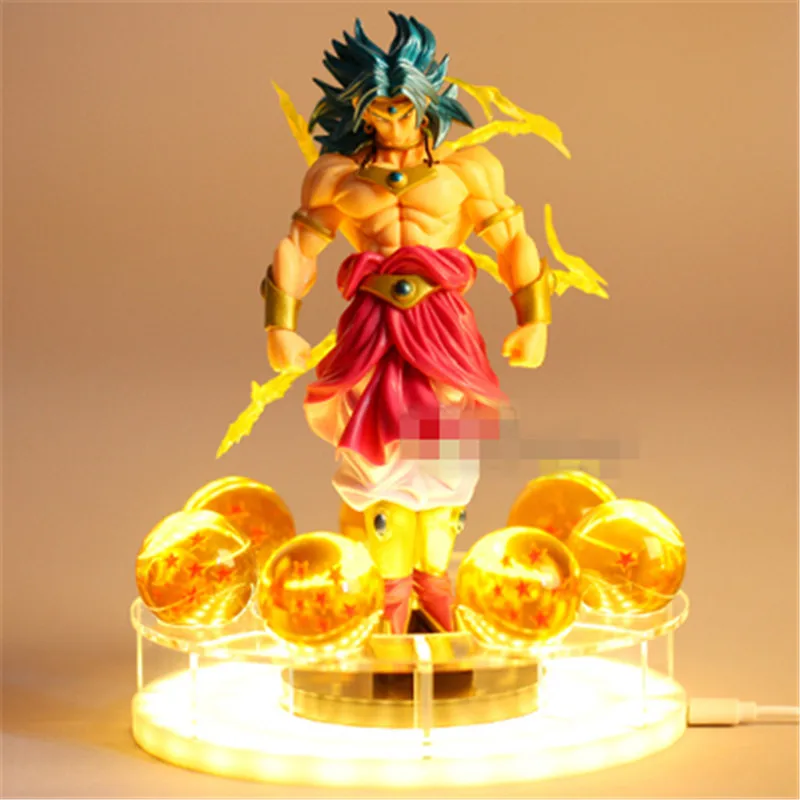 Творческий DIY Dragon Ball Z фигурки Spirit Bomb аниме модель Сон Гоку Broly светодиодный настольная лампа украшение в виде хрустального шара Подарочная игрушка