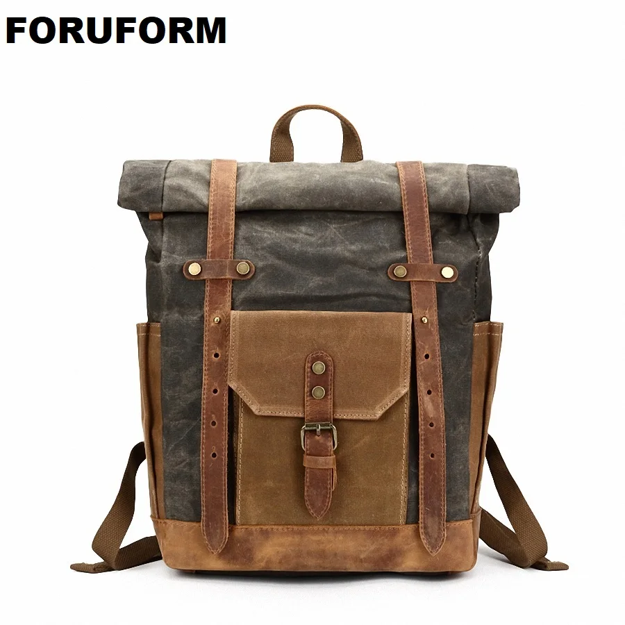 2018 Edge Curl Male Teenagers Canvas Backpack Large Waterproof Men Travel Bag Laptop Backpack Boys School Bag Rucksack Mochila