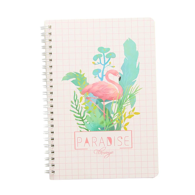 Creative stationery flamingo notepad A5 notebook small fresh coils this hand ledger student supplies 120 pages Creative stationery flamingo notepad A5 notebook small fresh coils this hand ledger student supplies 120 pages