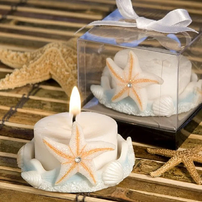 

10pcs Starfish Shell Candlestick Candle Holder For Wedding Baby Shower Christmas Party Birthday Favor Gift Souvenirs Souvenir