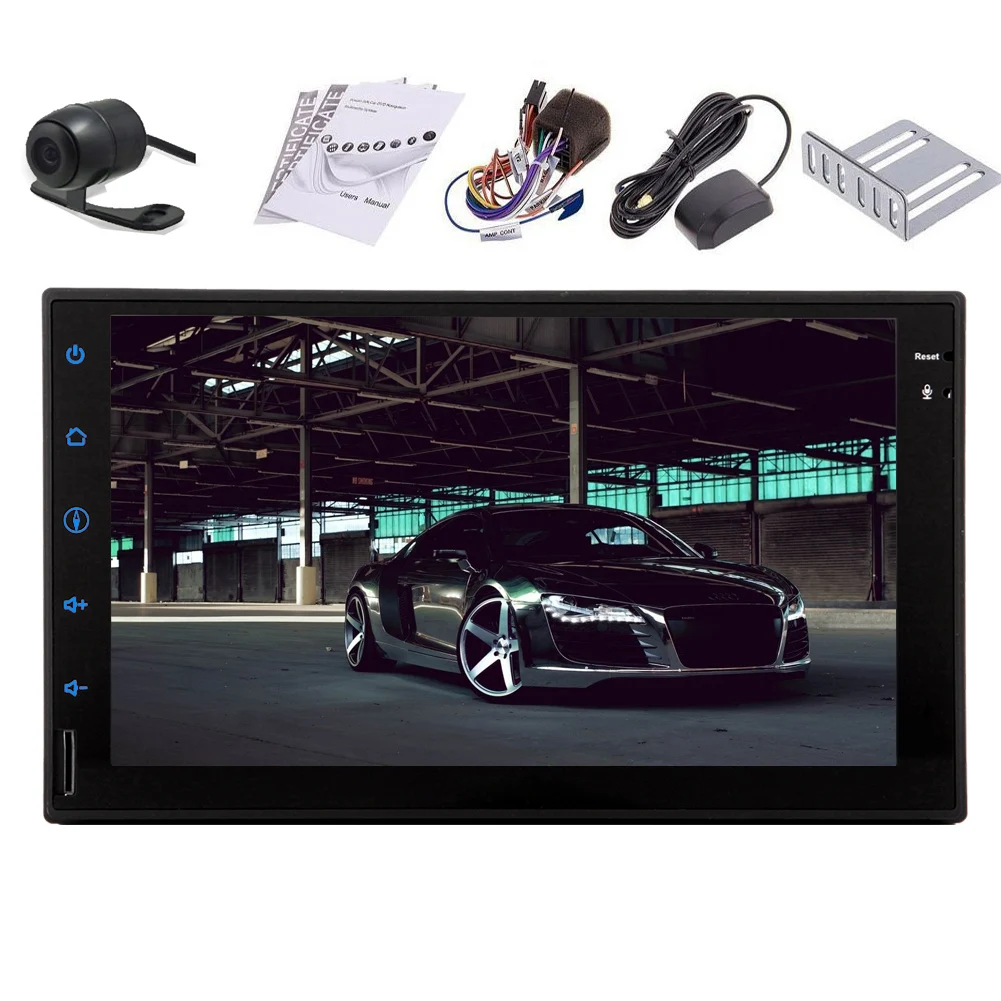 Android 4.4 емкостный RDS CD зеркало BT видео GPS SD USB стерео Радио sub Сенсорный экран без DVD