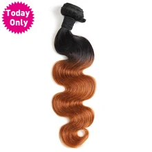 TODAY ONLY Brazilian Body Wave Bundles Ombre Human Hair Weave Bundles Two Tone 1b 30