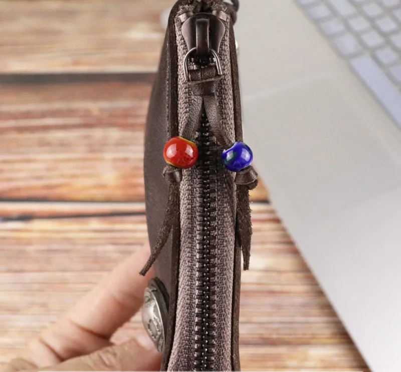 cartão de couro cabeça retro, masculino e