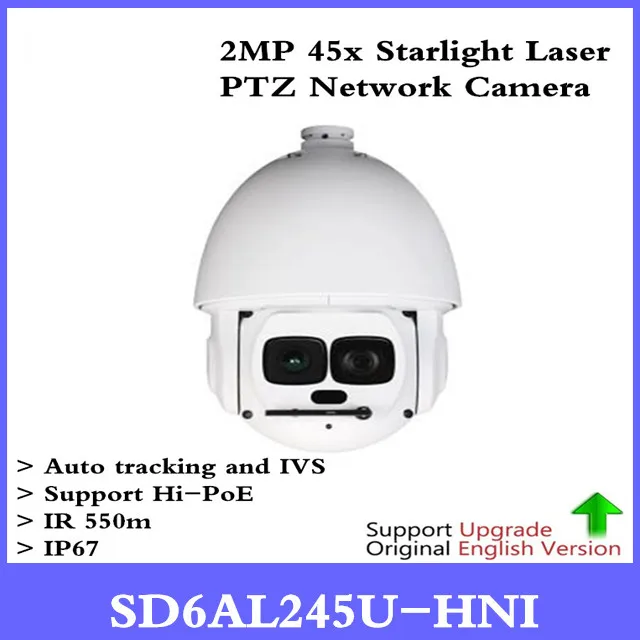 

DH Original english auto tracking PTZ IP Camera SD6AL245U-HNI 2Mp HD 45x Laser PTZ Dome Camera With Hi-POE SD6AL245U-HNI