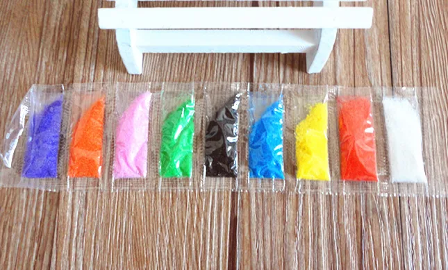5 шт. DIY 9 цветов песок для рисования профессиональный цветной детей резервный