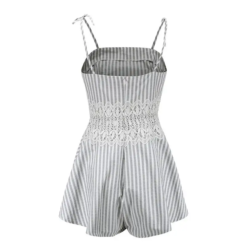  New Women Summer Fashion Casual Sexy Lace Printing Off-Shoulder Mini Rompers Playsuit Jumpsuit Trousers Clubwear #4A19 (5)