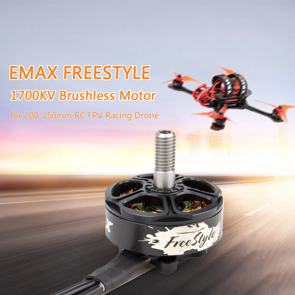 

EMAX Freestyle FS2306 1700KV Brushless Motor 3-6S for 200-250mm RC FPV Racing Drone Quadcopter Helicopter