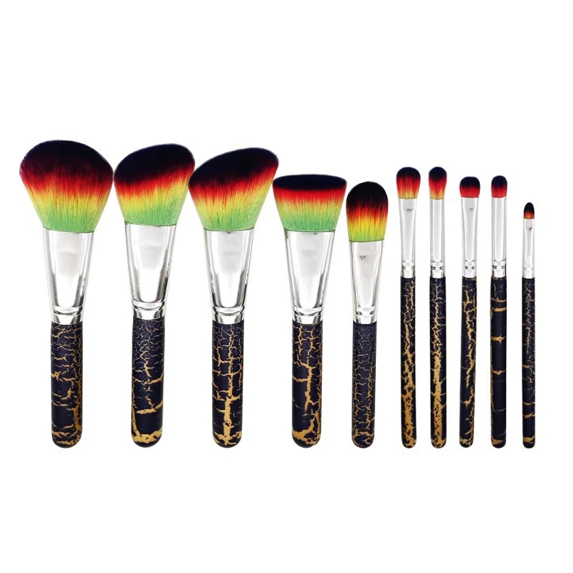 

GUJHUI Brand 10pcs Make Up Brush Sets Concealer Powder Base Foundation Blusher Eyeshadow Soft Cosmetic Tool Pincel Maquiagem