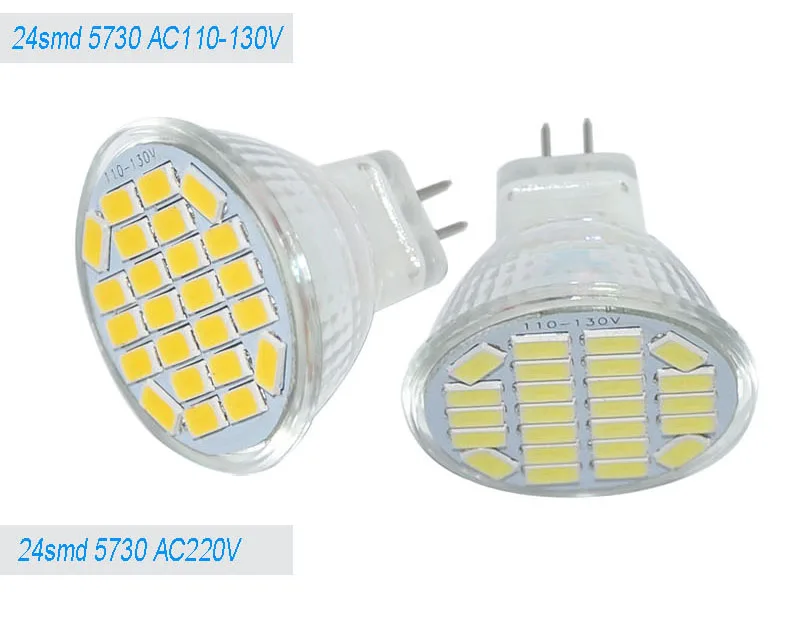 JYL 10 шт высокой мощности MR11 5730 SMD 12/15/24 светодиодный s энергосбережения светодиодный свет лампочка, лампа направленного света 1,6 W 2 W 3 W DC12V AC12-24V