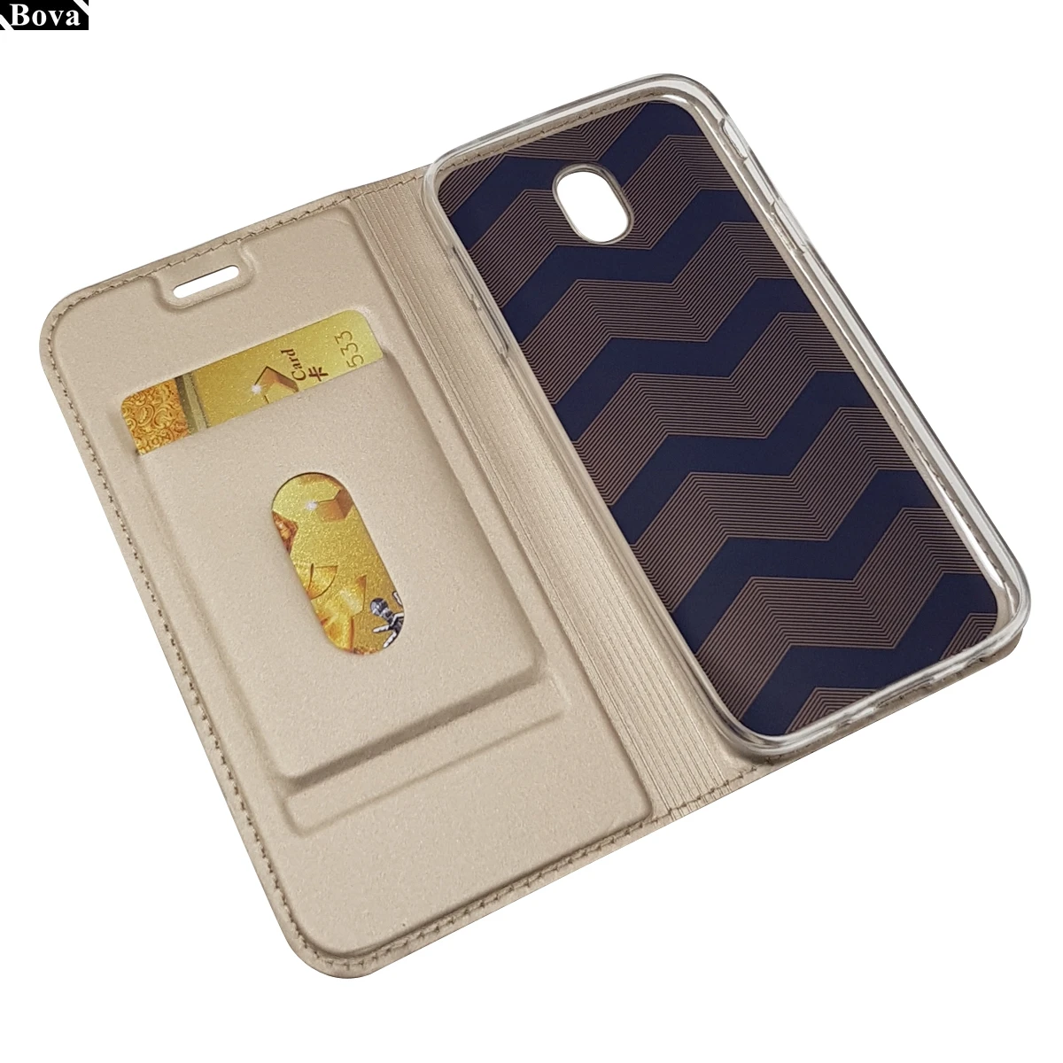 Ультратонкий флип чехол для Samsung Galaxy J7 Pro J730F J730G с магнитным притяжением телефона