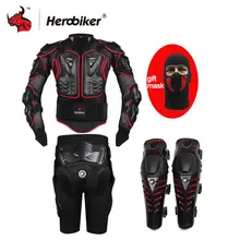 HEROBIKER Motorcycle Armor Moto Body Armor Motocross Armor Motorcycle Jackets Gears Short Pants Protective Motocycle Knee