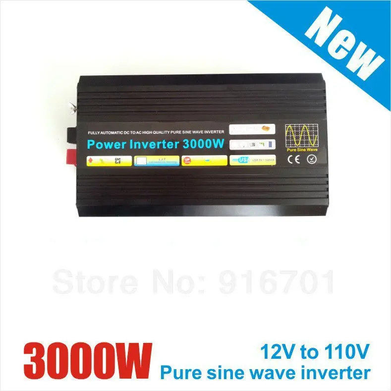

off grid inverter 3000W max 6000W DC 12V to AC 230V pure sine wave power inverter ! CE & ROHS standard ! Brand NEW !