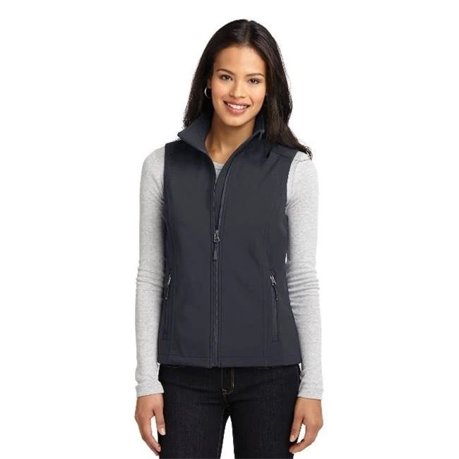Port Authority L325 Ladies Core Soft Shell Vest Battleship Grey - Medium