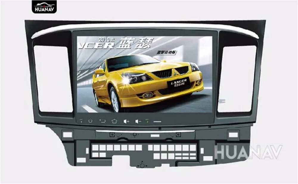 Flash Deal 10.1" Big screen quad-core Android7.1 Car CD DVD player GPS navigation for Mitsubishi Lancer Lancer X Galant Fortis 2007-2012 5