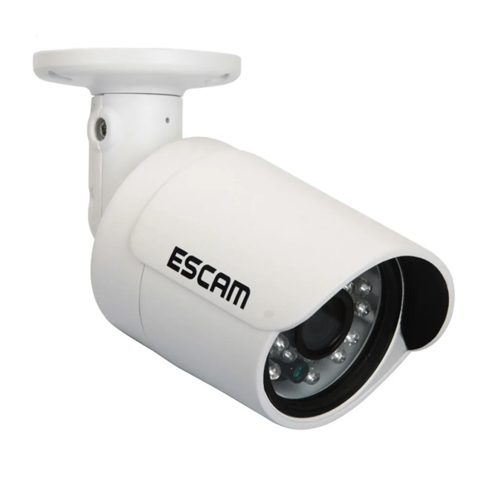 

2016 ESCAM 1.0 Megapixel 720P HD Network Mini WiFi IR-Bullet Waterproof Camera with 3.6mm Fixed Lens