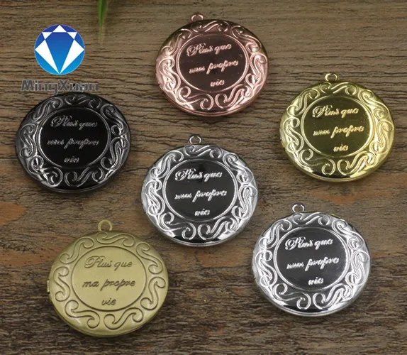 

MINGXUAN 2pcs/lot 32mm Heart Shape Photo Floating Locket Pendant Charms for DIY Memory Necklace Jewelry Making C523