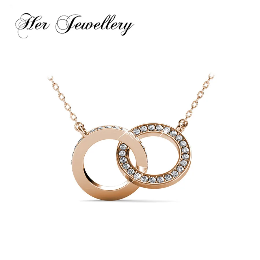 

Her Jewellery Women's pendant new product Round pendant necklace Made with crystals from Swarovski HP0138