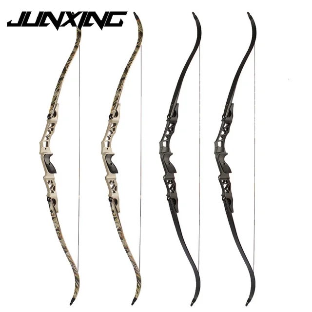  US $147.86 Inch Archery 60lbs Junxing F166 Recurve Takedown Riser Limbs Universal Inser