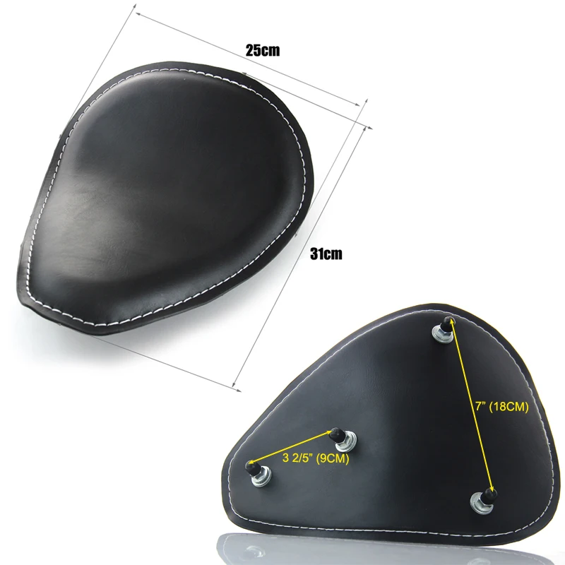 Для Triumph кожаные сиденья мотоцикла мотоцикл драйвер соло седло + 3 ''монтажный