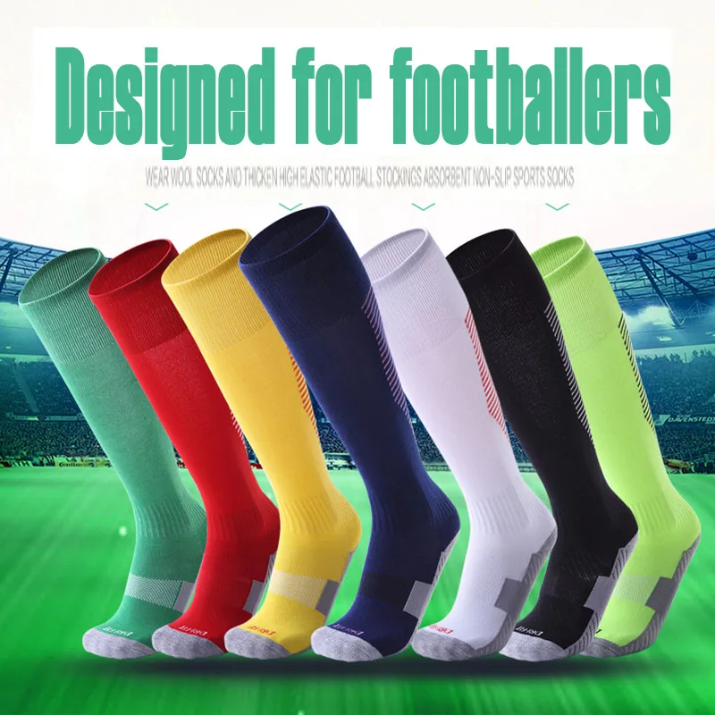 

Spring Wear-resisting Football Socks Men Breathable Sweat Absorption Soccer Stocking Male Antibacterial Sport Socks HEQ606