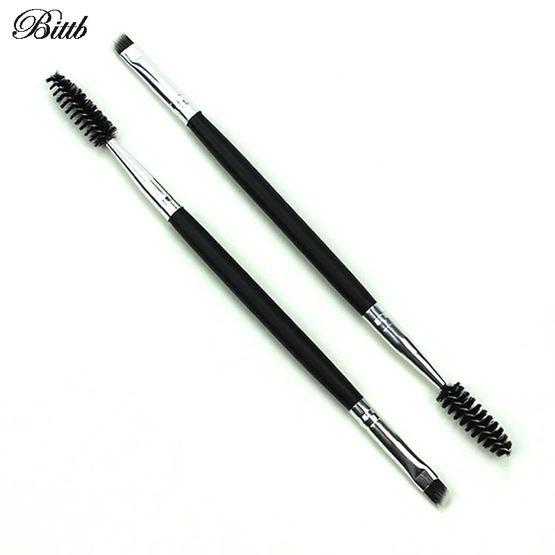 

Bittb 1PCS Double Sided Eyebrow Brush Eyelash Comb Angled Eyeliner Eye Brow Makeup Brushes Synthetic Hair Make up Brush Tools
