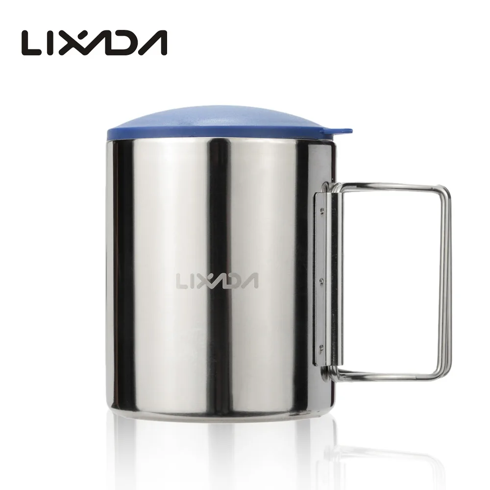 

Lixada 220ml BL600-D1 Camping Cup Outdoor Mug Portable Camping Picnic Water Cup Stainless Steel Vacuum Double Wall