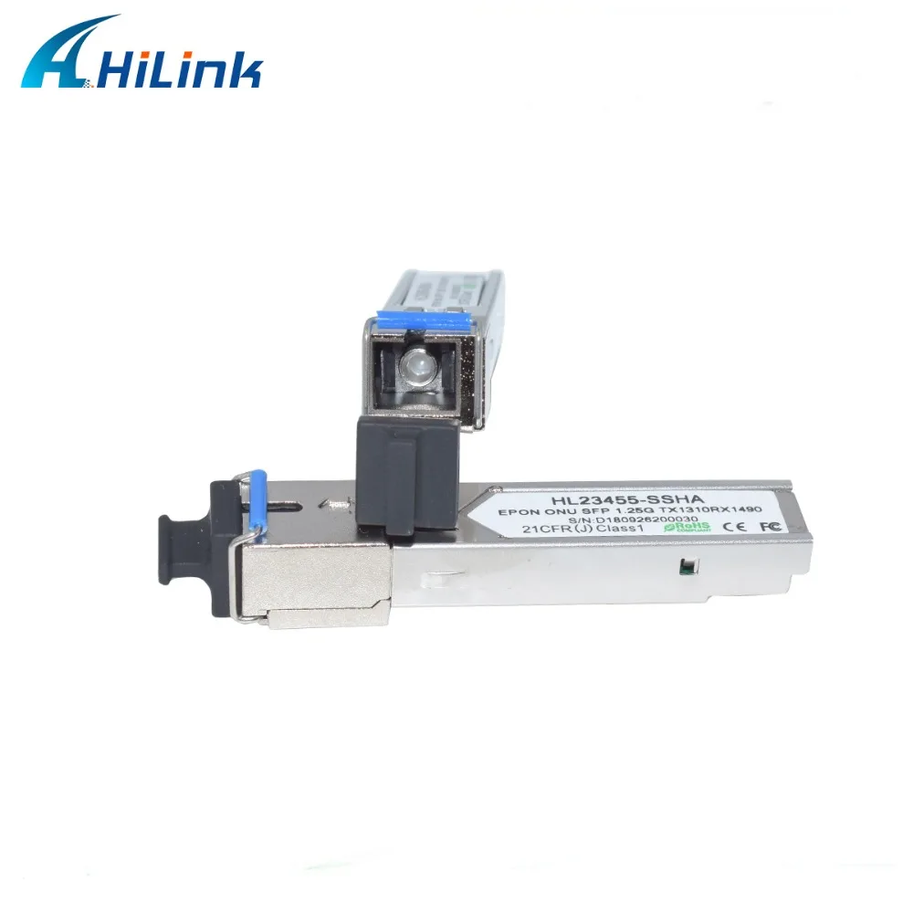 EPON ONU 20 км Tx1310/Rx1490 1 25 GGbps/1 Гбит/с SFP BiDi SC/UPC коммерческая температура|Оптоволоконное