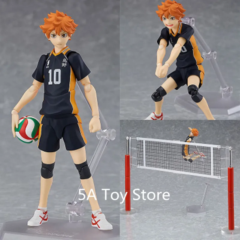 Аниме Haikyuu! Экшн-фигурка No.10 Hinata Shoyo Figma 358 из ПВХ коллекционные модели игрушек