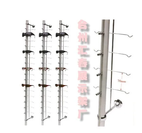 sun glasses display stand rack with lock, glasses display shelf