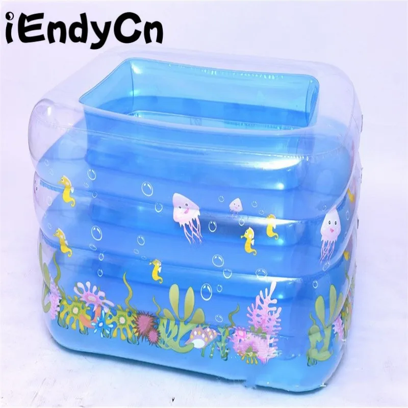 

iEndyCn Children Playing Water Crystal Swimming Pool Baby Inflatable Square Thicken Swimming Pool GXY212