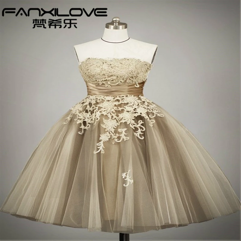 Fanxilove 2015 جديد أزياء الزفاف عشاء مأدبة نخب الملابس مساء اللباس يؤرخ اللباس الصدرية البساطة Evening Dress Evening Dress Fashionevening Fashion Dresses Aliexpress