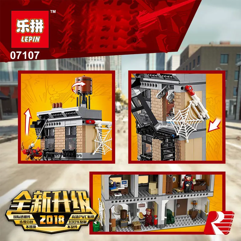 

Lepin 07107 New Super Hero Series the 76108 Sanctum Sanctorum Showdown Set Building Blocks Bricks Toys Hobbies Kids Gifts