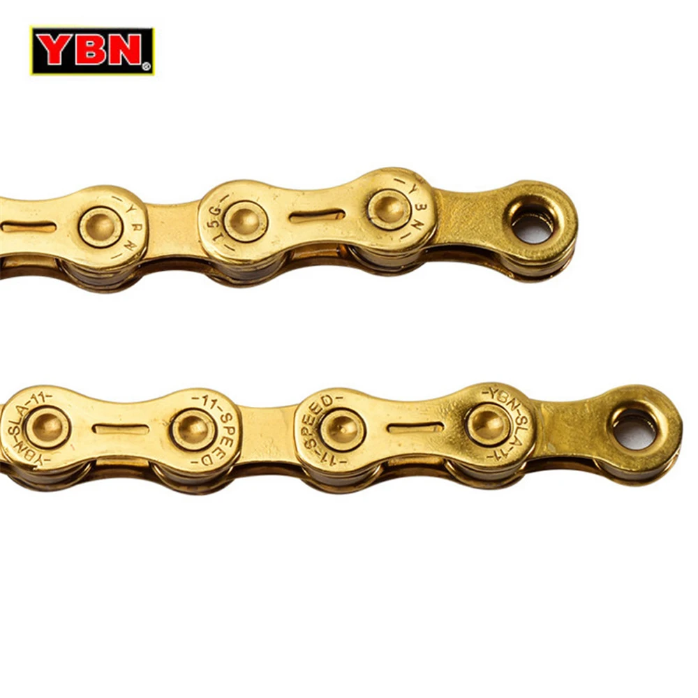 Flash Deal YBN 9 10 11 Speeds Bicycle Chain for Brompton folding bike Ultralight Hollow 5000KM Life Bike Chain for Shimano/SRAM/Campanolo 3