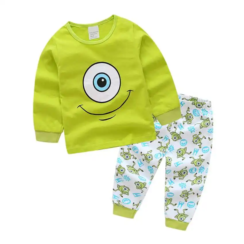 Хлопковый пижамный комплект с человеком-пауком; детская одежда; одежда для маленьких мальчиков и девочек, пижамы с длинными рукавами, пижама, детская одежда для сна, пижамный комплект с оформлением в стиле - Цвет: Picture 16