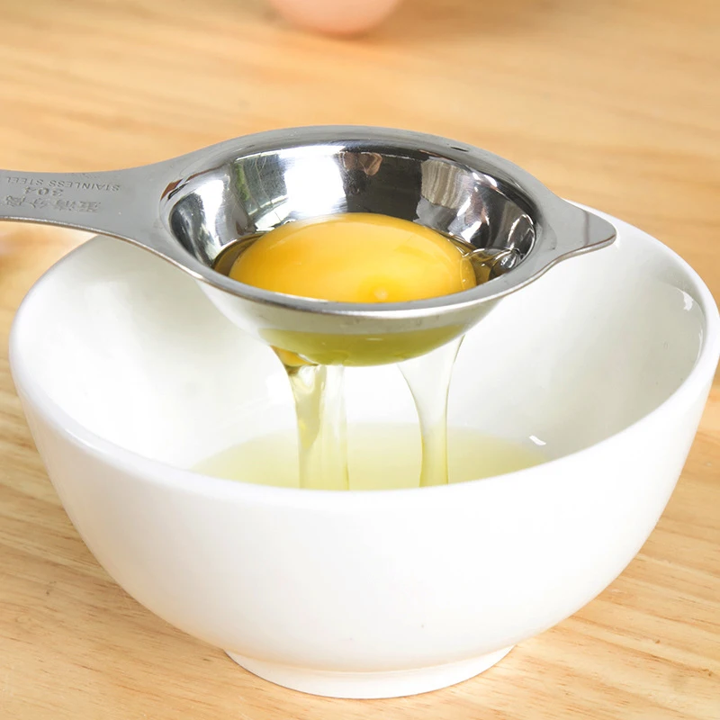 2PCS/Lot Stainless Steel Egg Yolk Separator Egg White Separator in Egg