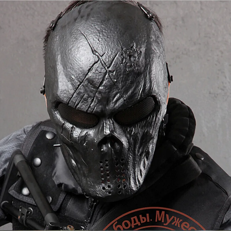 

Outdoor Wargame Tactical Mask Black God Full Face Airsoft Paintball Halloween Cosplay Horror Gost SWAT Skull Masks