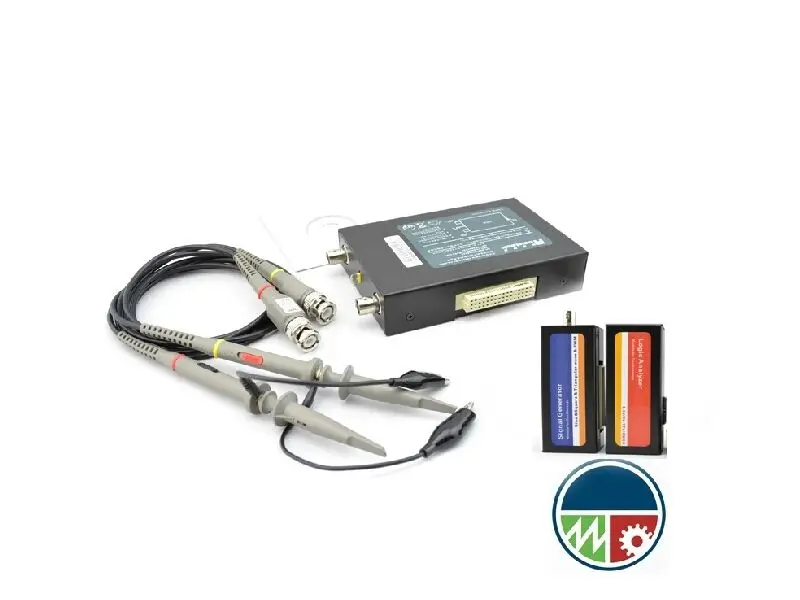 

USB PC Virtual Oscilloscope + Signal Generator + Logic Analyzers 40MHz 200MS/s