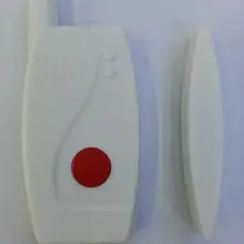 Автоматическое кодирование Беспроводной магнитный датчик открытия дверей 433 МГц Частота с кнопкой тревоги домашней безопасности переключатель окна