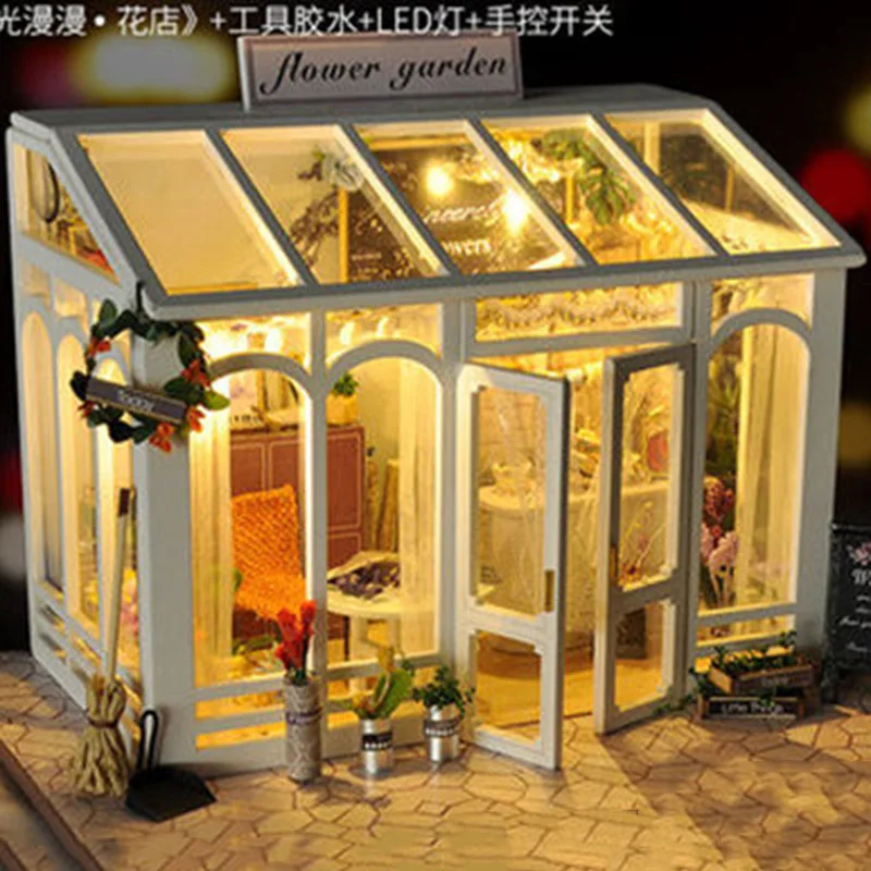 الفتيات DIY بيت الدمية أطقم تجميع مخزن منازل دمية المنمنمات دمية مجموعة اثاث عدة لعب للأطفال هدية الفتيات DIY بيت الدمية أطقم تجميع مخزن منازل دمية المنمنمات دمية مجموعة اثاث عدة لعب للأطفال هدية