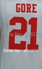 Free Shipping #21 Frank Gore men's American Football Jersey Embroidery and Sewing Logos Size S--XXL Accept Mix Order | Спорт и