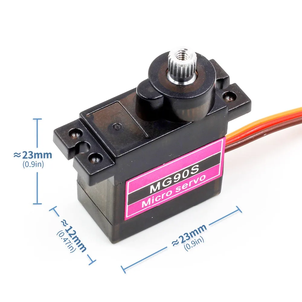 1 шт. MG90S металлическая Шестерня цифровой 9g сервопривод для радиоуправляемого вертолета самолета лодки автомобиля MG90 9G