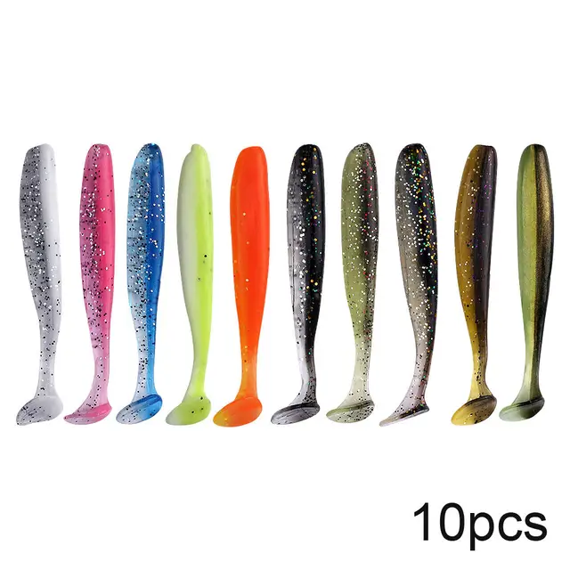 QXO-10 unids/lote de señuelos blandos de silicona, cebo de 7cm, 2g, para pesca en mar, Pva Swimbait, Wobblers, aparejos artificiales QXO-10 unids/lote de señuelos blandos de silicona, cebo de 7cm, 2g, para pesca en mar, Pva Swimbait, Wobblers, aparejos artificiales