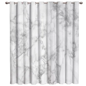 

White Marble Texture Window Treatments Curtains Valance Window Curtains Dark Window Blinds Living Room Kitchen Bedroom