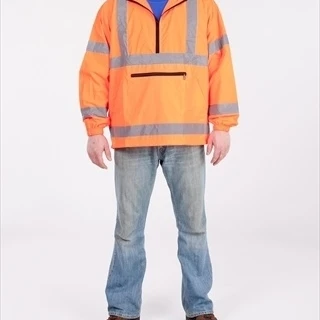 Utility Pro Wear UHV658X-4X-O High Visibility Nylon Packable Pullover Class 3 - 4XL Orange (1)