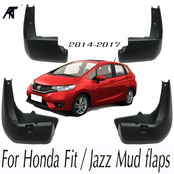 

Set Molded Mud Flaps For Honda Fit / Jazz 2014-2017 Mudflaps Splash Guards Front Rear Mud Flap Mudguards Fender 2015 2016